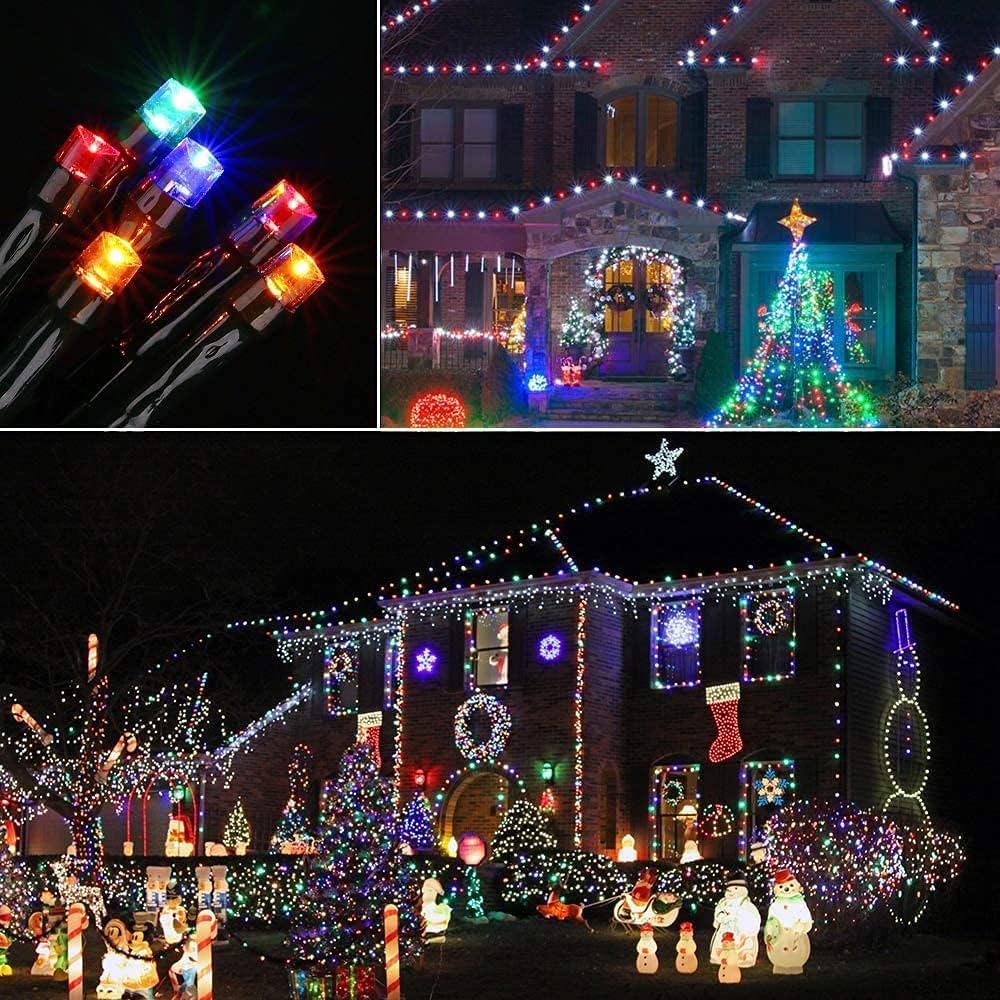 LUCES NAVIDEÑAS CON PANEL SOLAR 100 LED