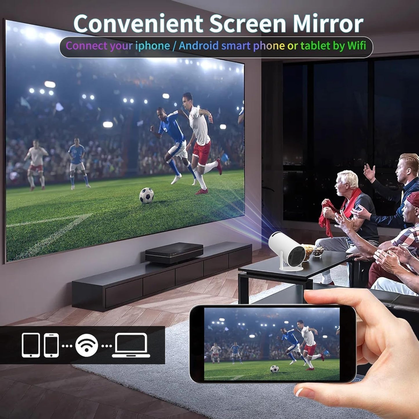 PROYECTOR LED HY300 FULL HD 1200